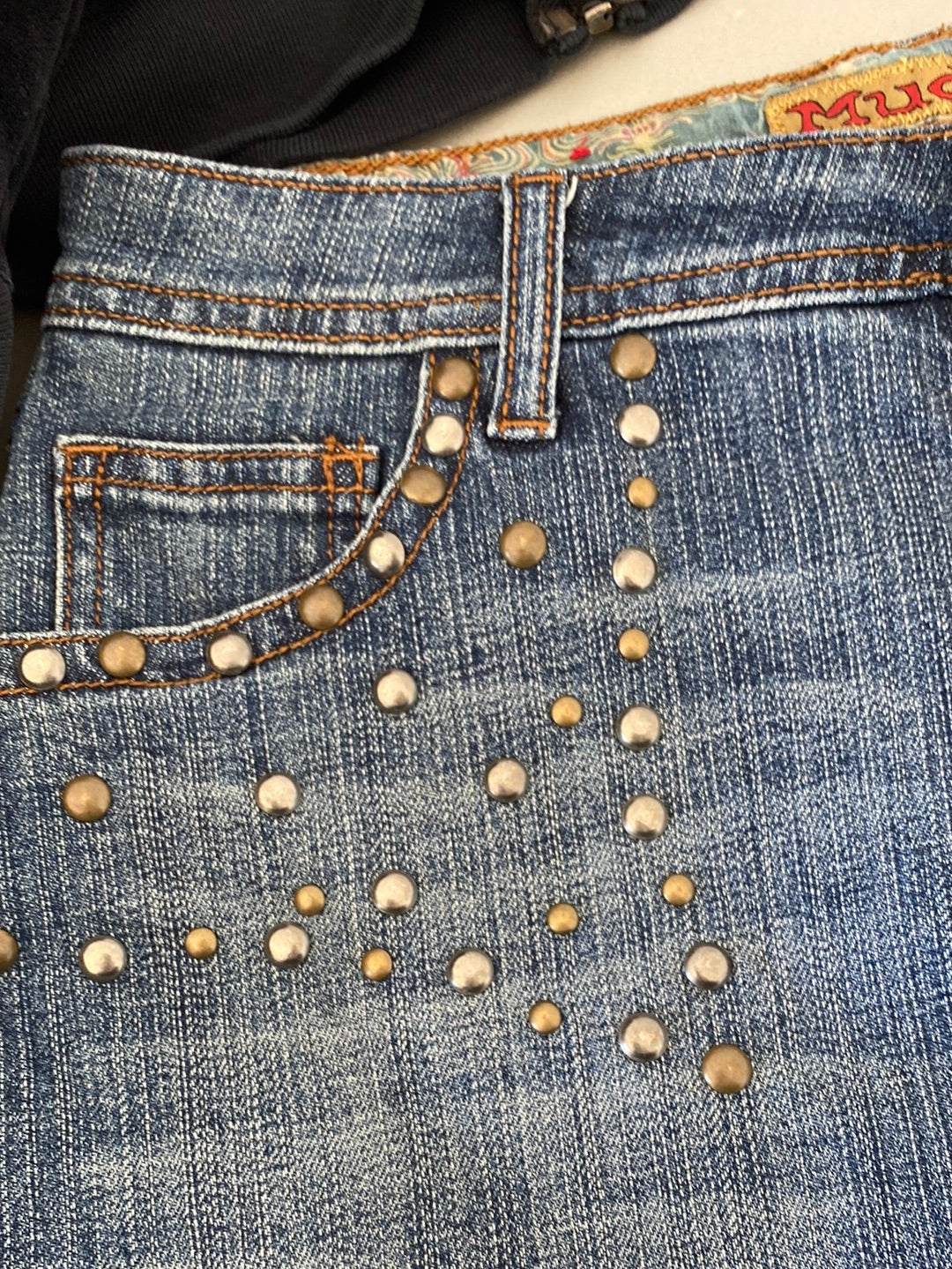 mudd denim mini skirt