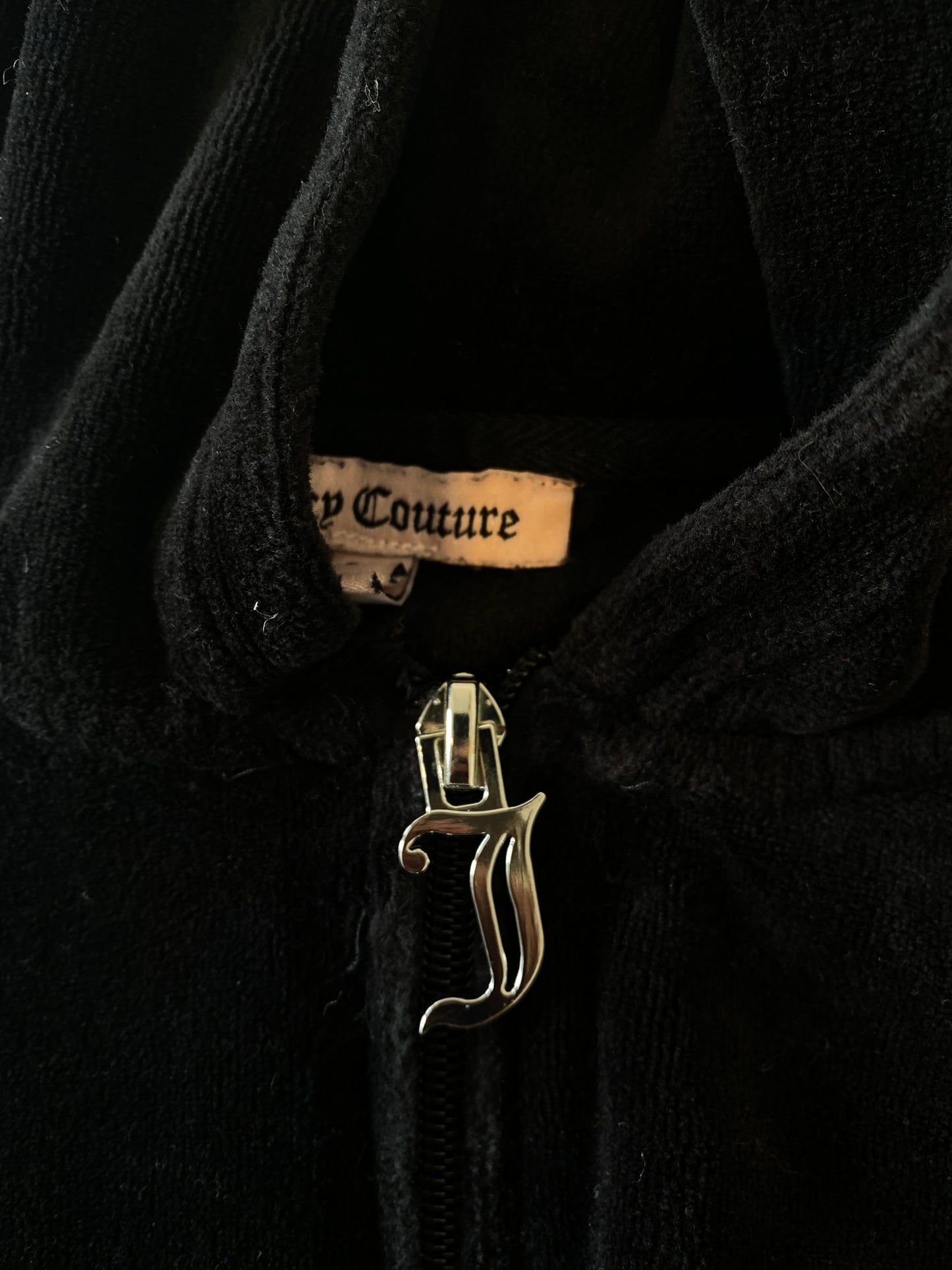 black juicy couture zip up