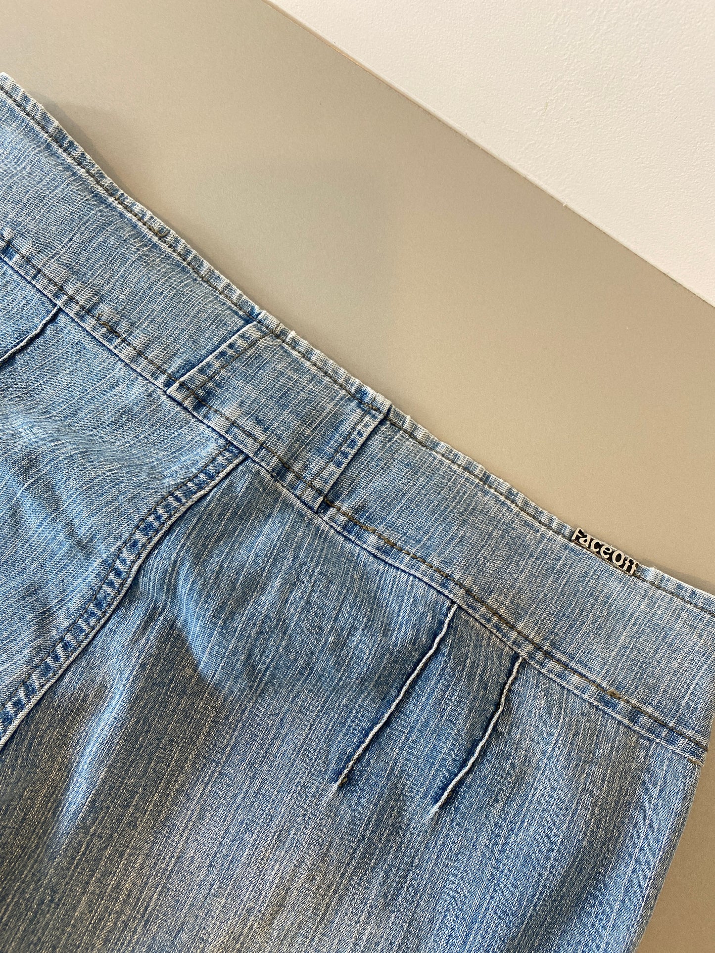 faceoff low rise flared jeans