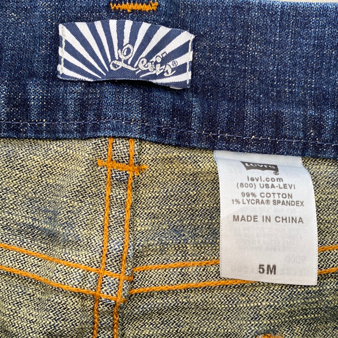levis denim mini skirt