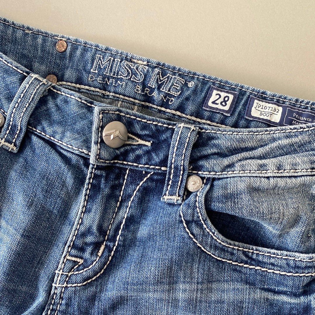 miss me bedazzled bootcut jeans