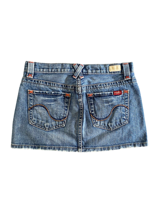 ♡ angel premium denim mini skirt ♡