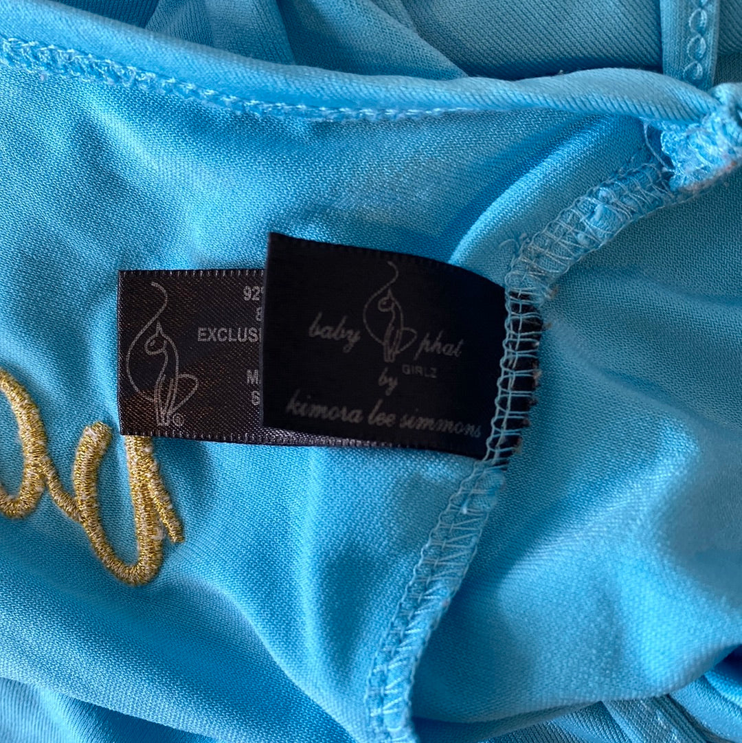 baby phat halter mini dress