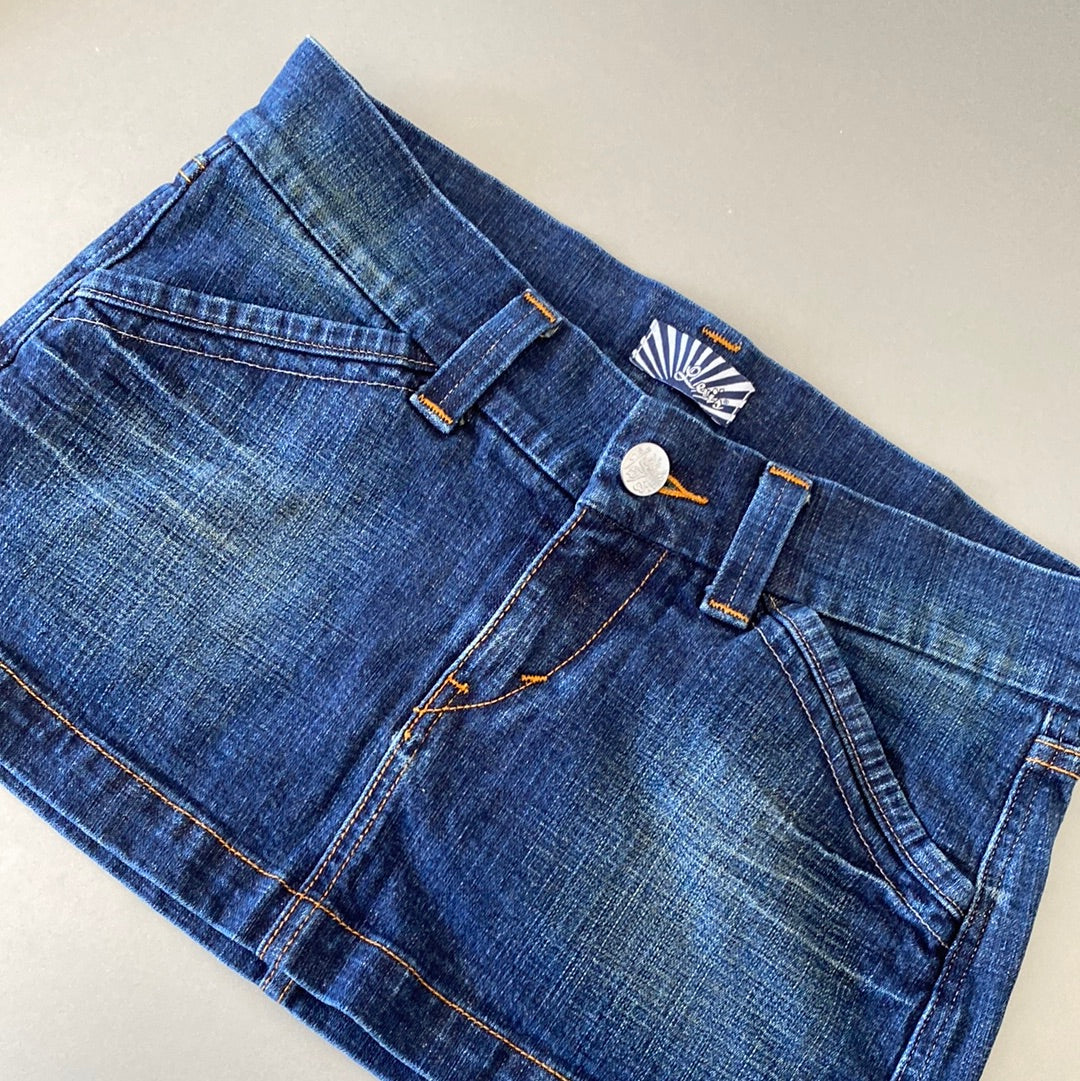 levis denim mini skirt