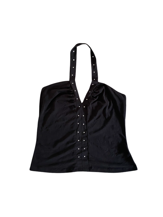 black halter top