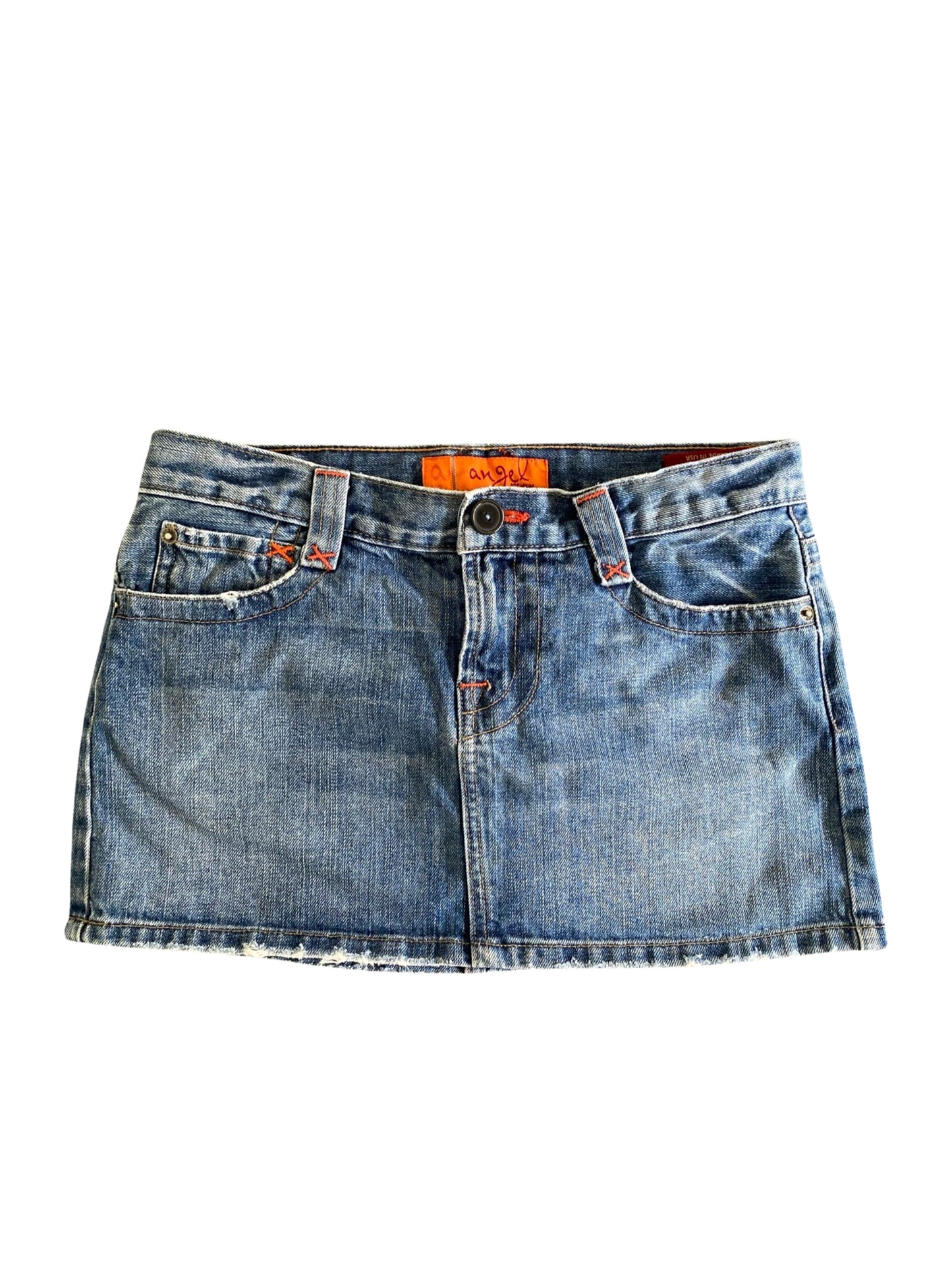 ♡ angel premium denim mini skirt ♡