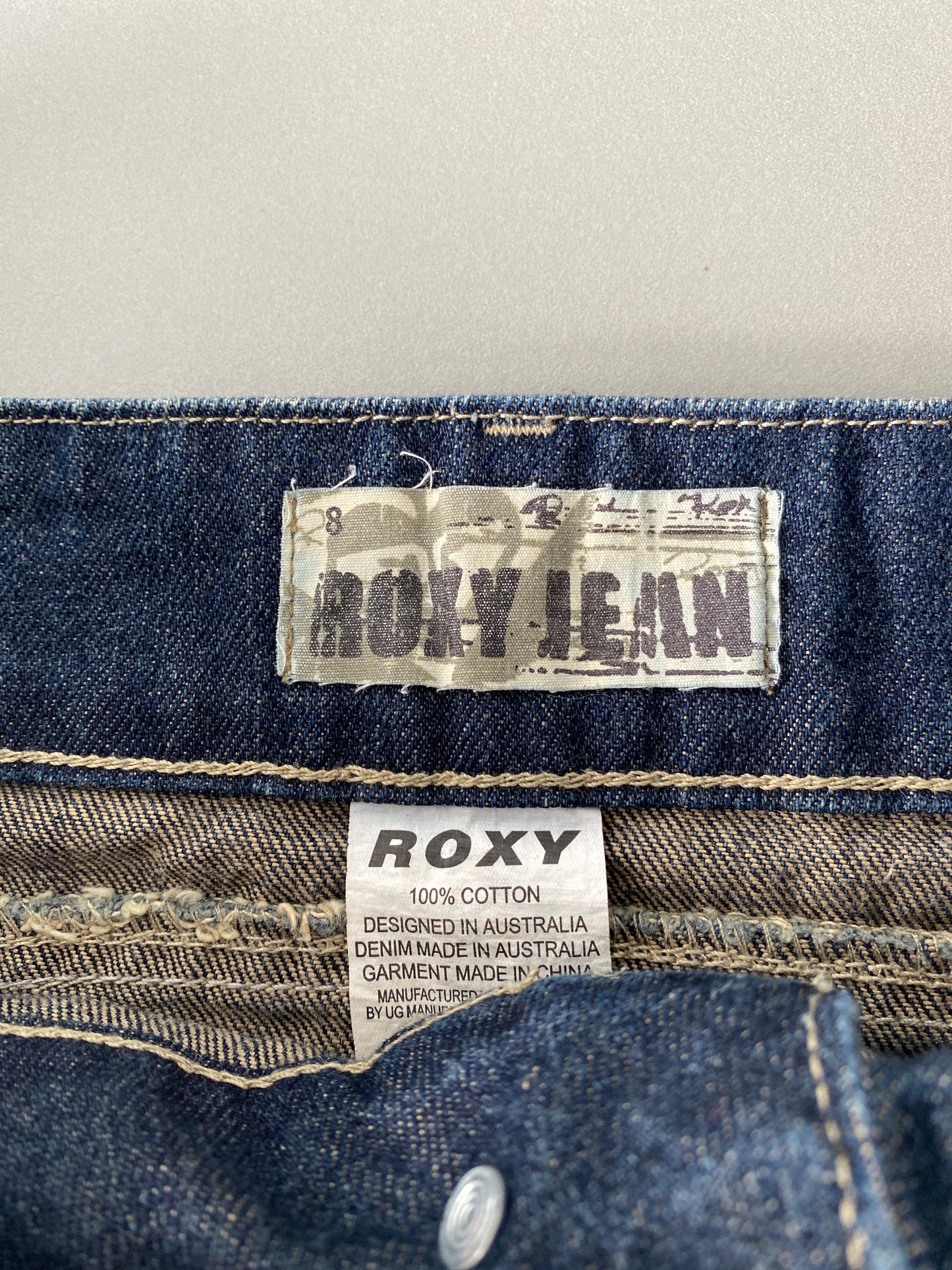 roxy denim mini skirt