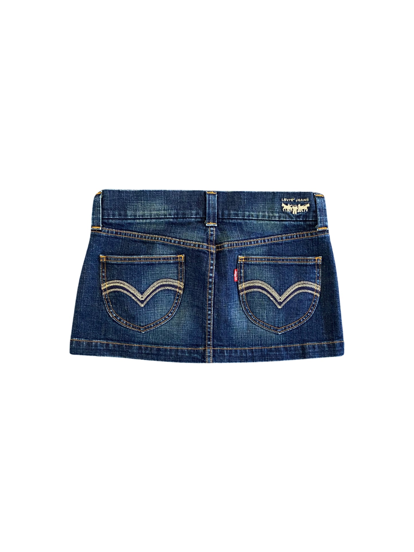 levis denim mini skirt