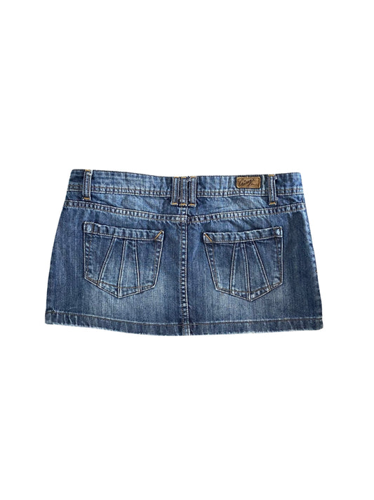 garage denim mini skirt