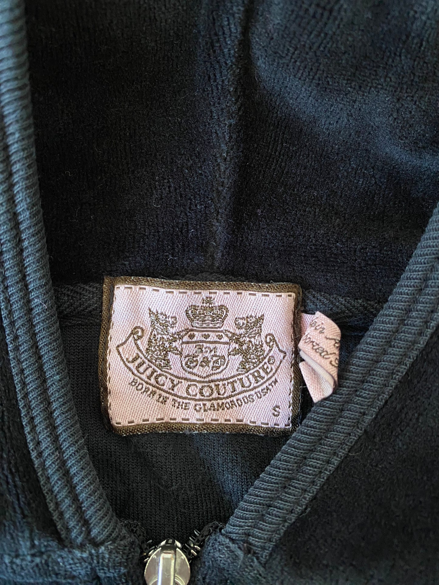 black juicy couture zip up