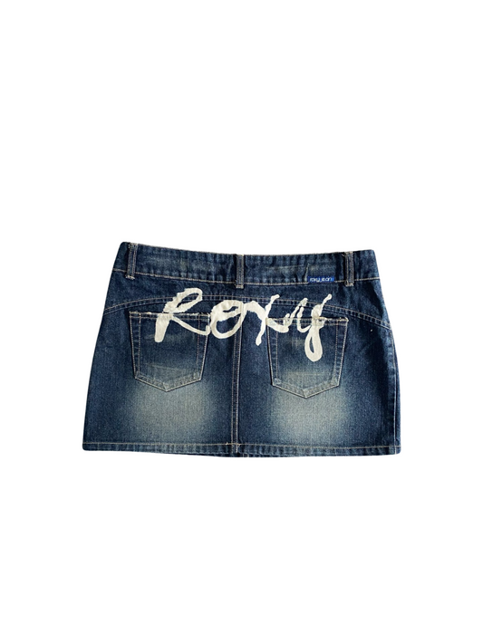 roxy denim mini skirt
