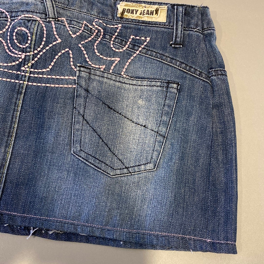 ♡ roxy denim mini skirt ♡