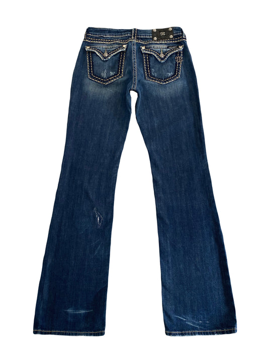 miss me dark blue bootcut jeans