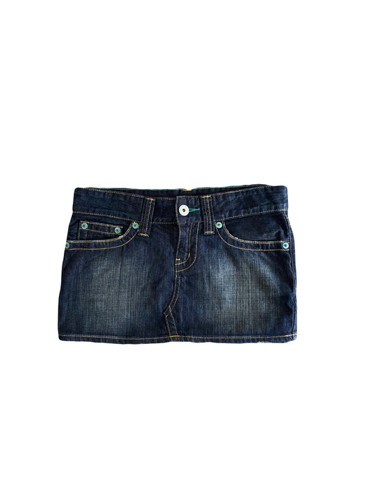 uniqlo denim mini skirt