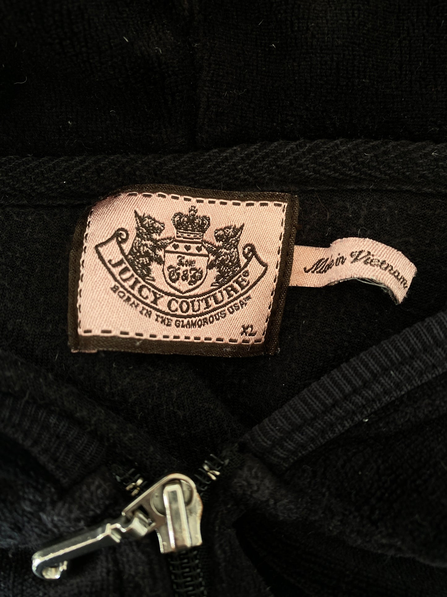black juicy couture zip up