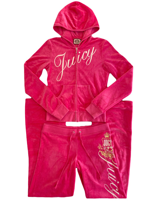 pink juicy couture tracksuit