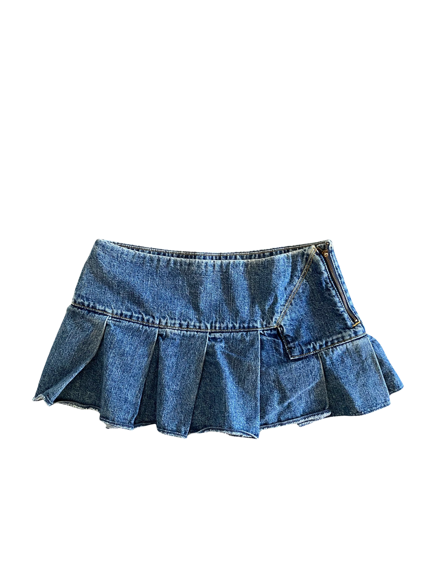 ♡ pleated denim skirt ♡