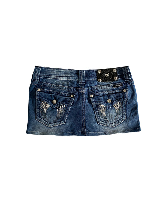 miss me angel wing mini skirt