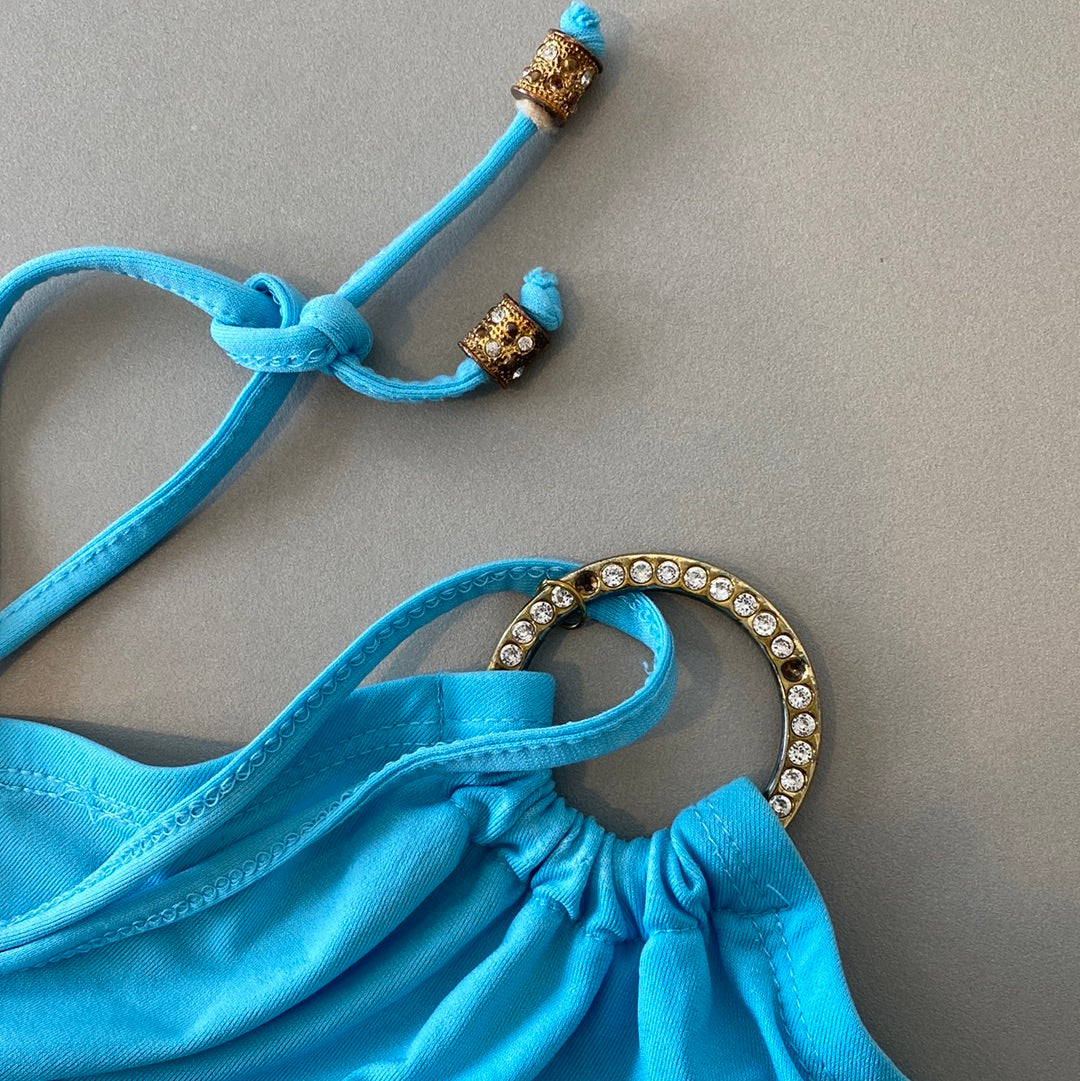 baby phat halter mini dress