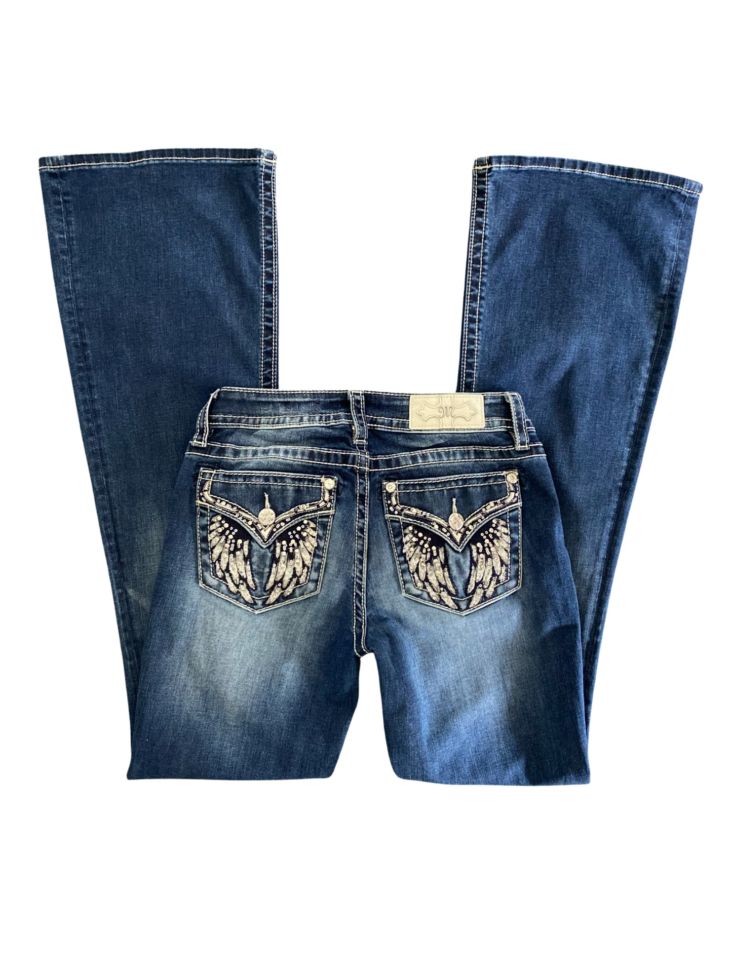 ♡ angel wing flare miss me jeans ♡