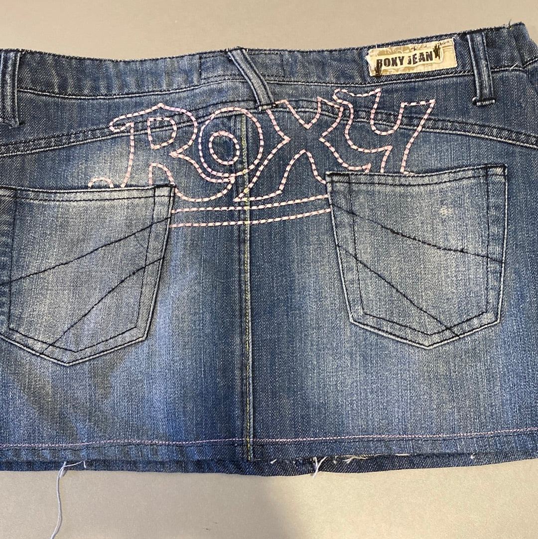 ♡ roxy denim mini skirt ♡