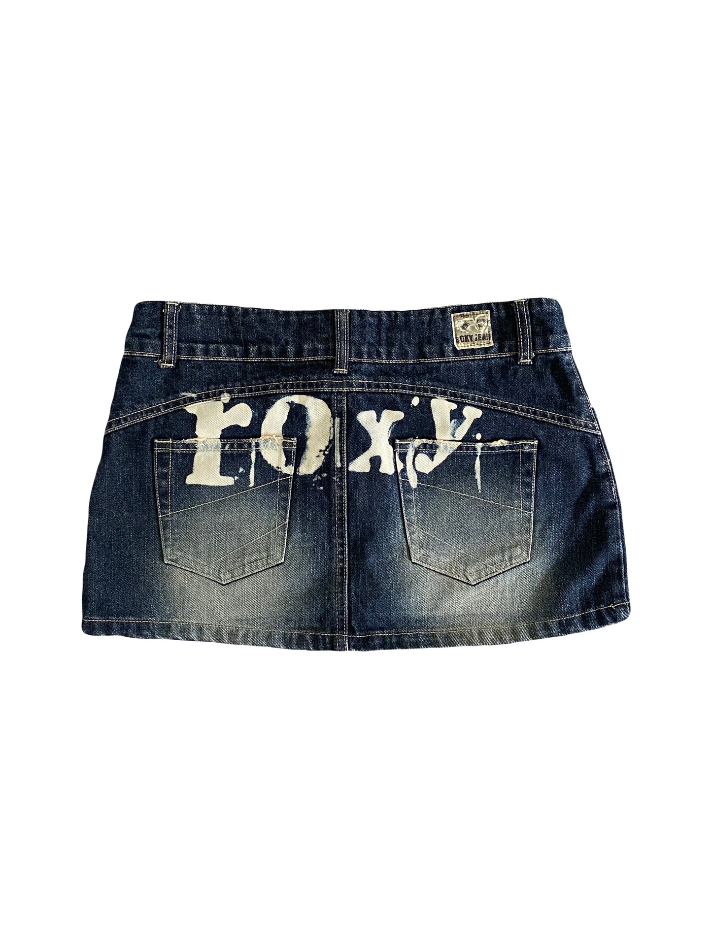 roxy denim mini skirt