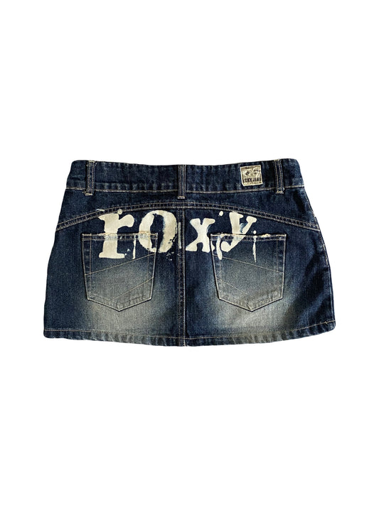 roxy denim mini skirt