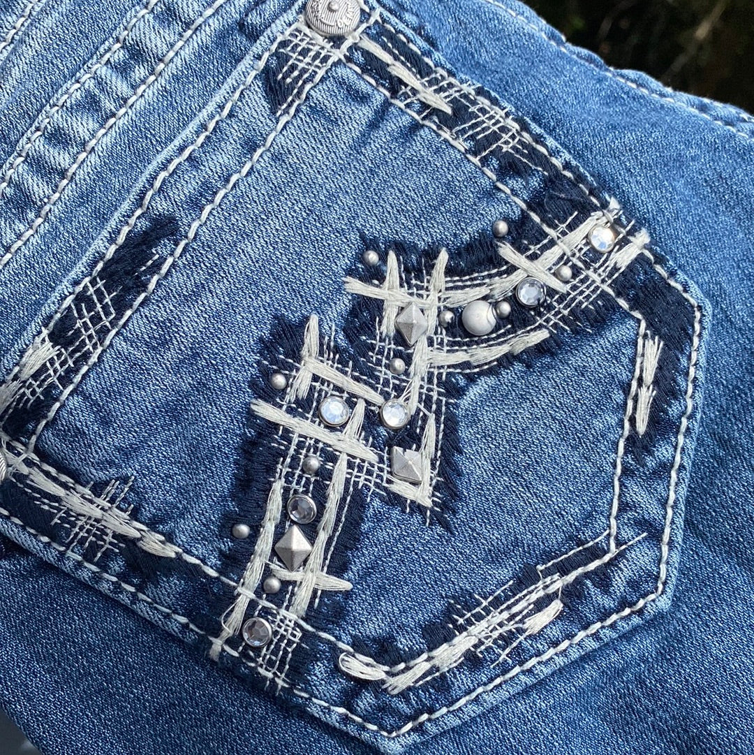 miss me bedazzled bootcut jeans