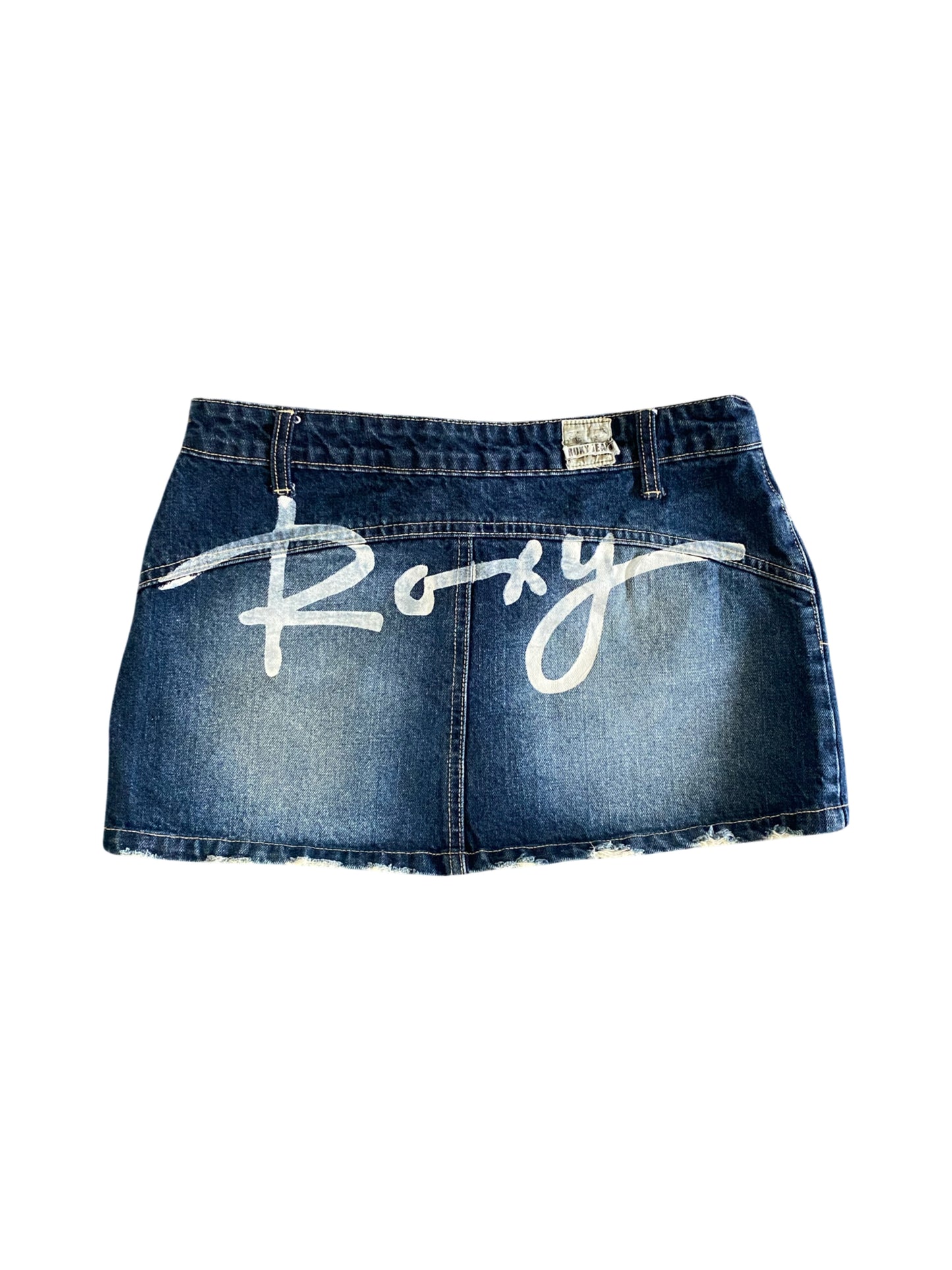 ♡ roxy denim mini skirt ♡