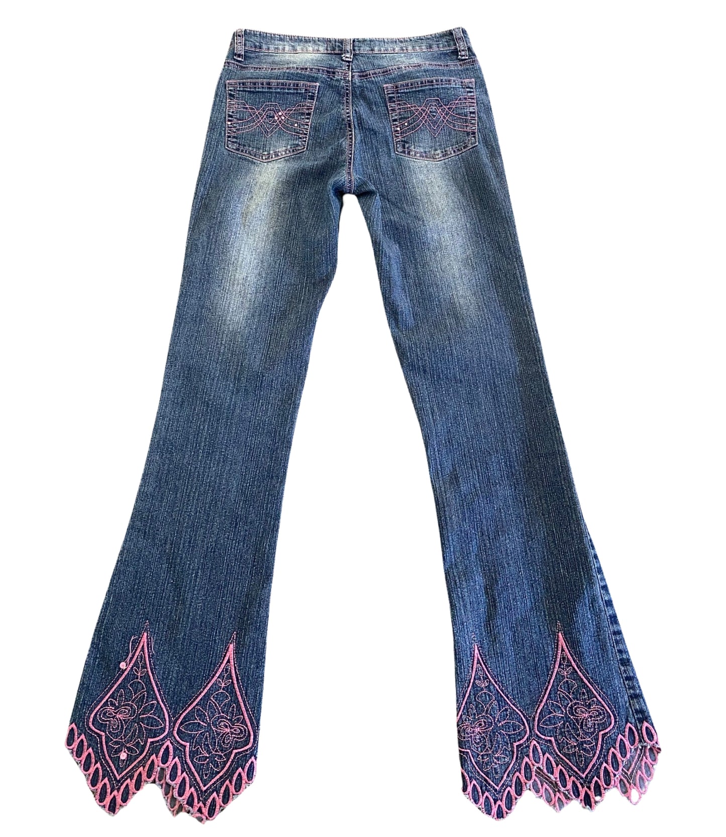 ♡embroided flared jeans♡