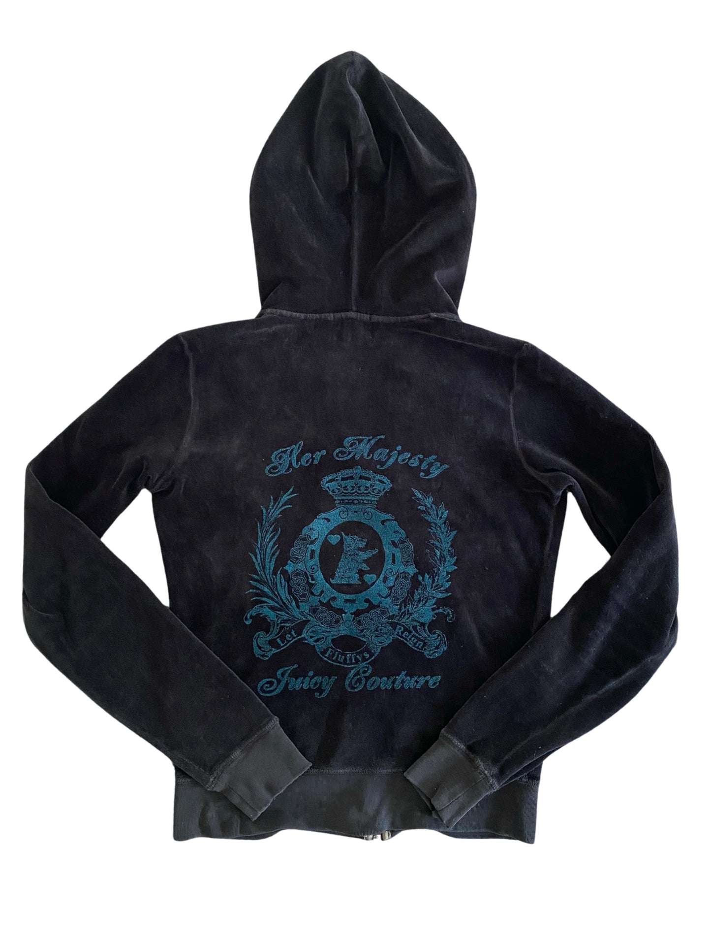 black juicy couture zip up