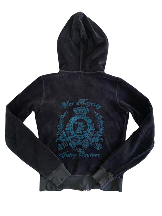 black juicy couture zip up