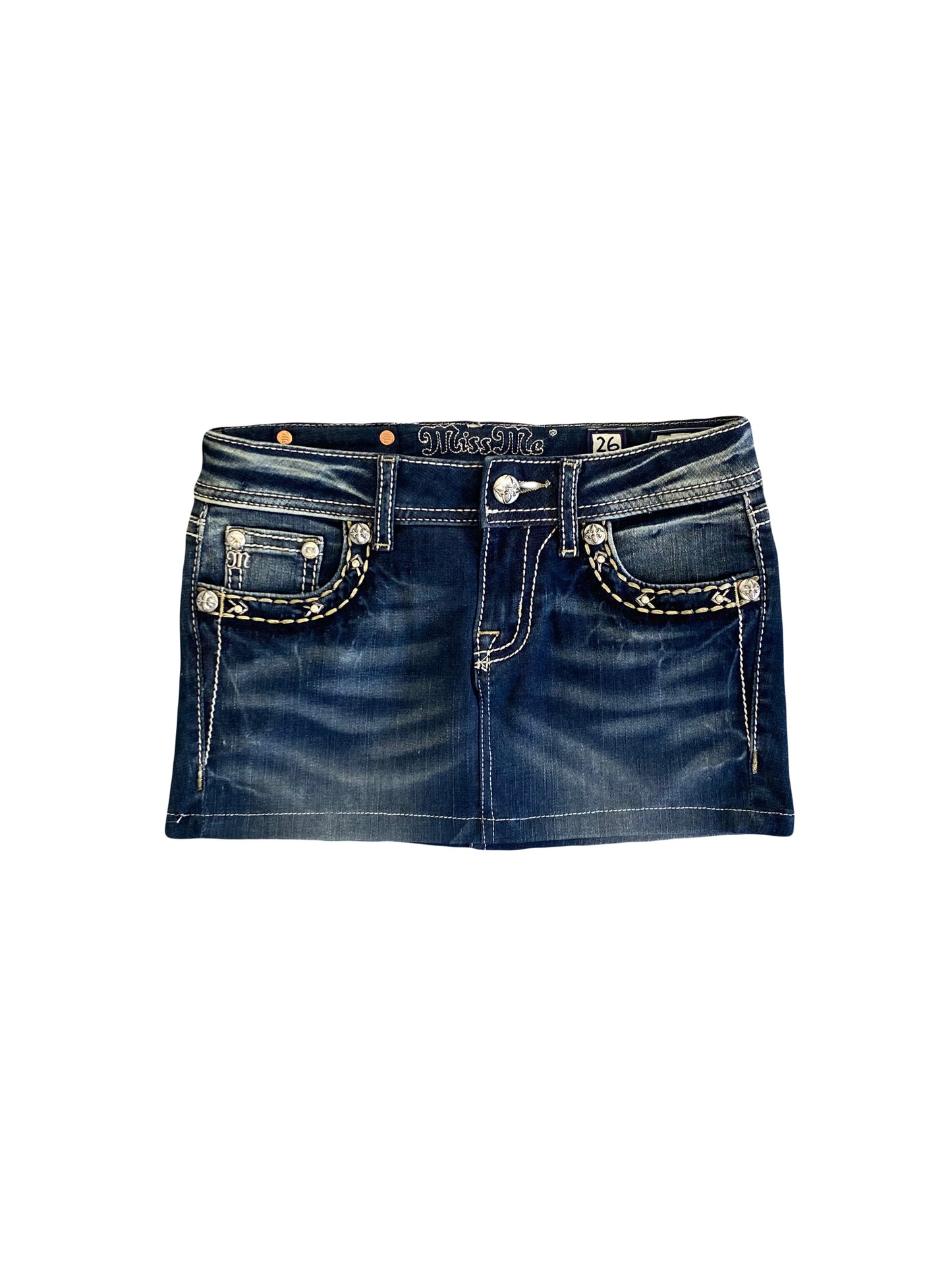 insane miss me denim mini skirt