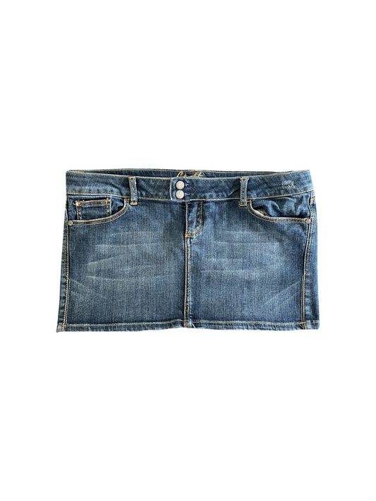 garage denim mini skirt