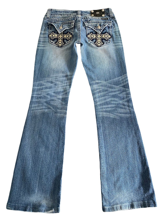 insane cross miss me bootcut jeans