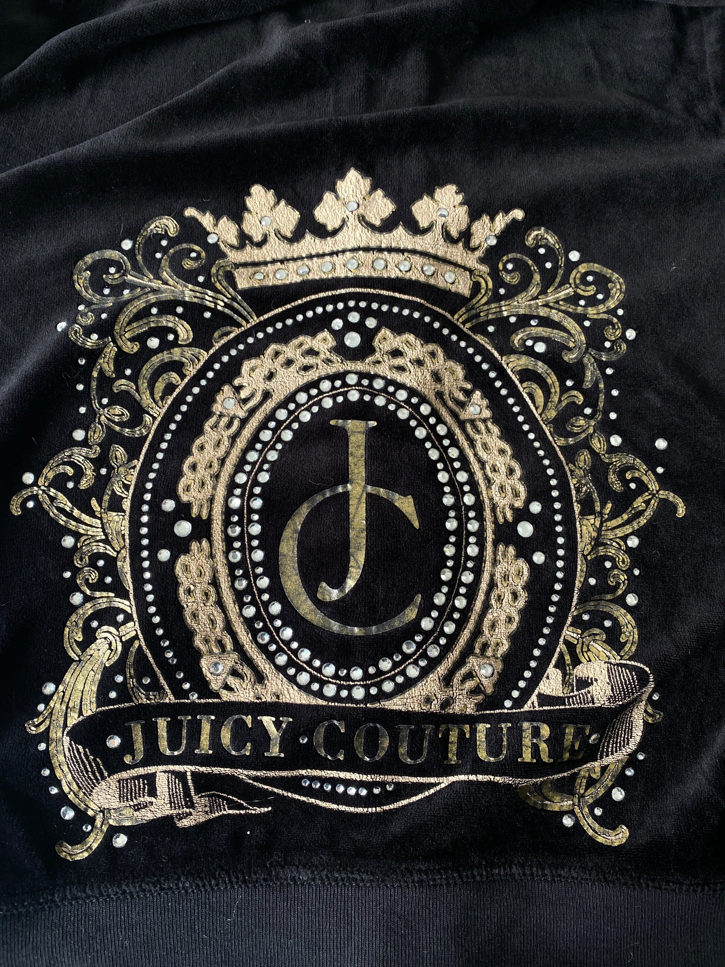 black juicy couture zip up