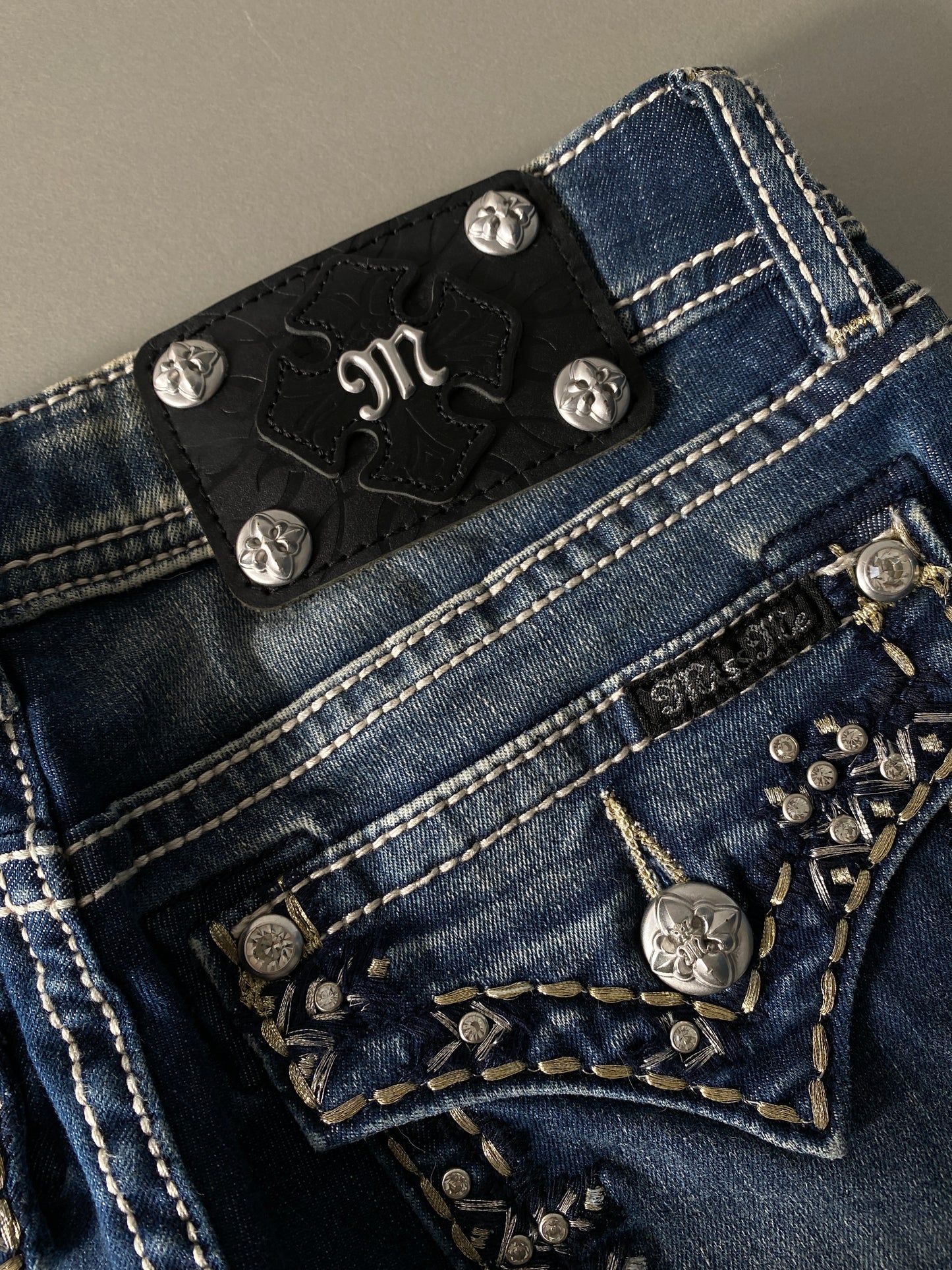 insane miss me denim mini skirt