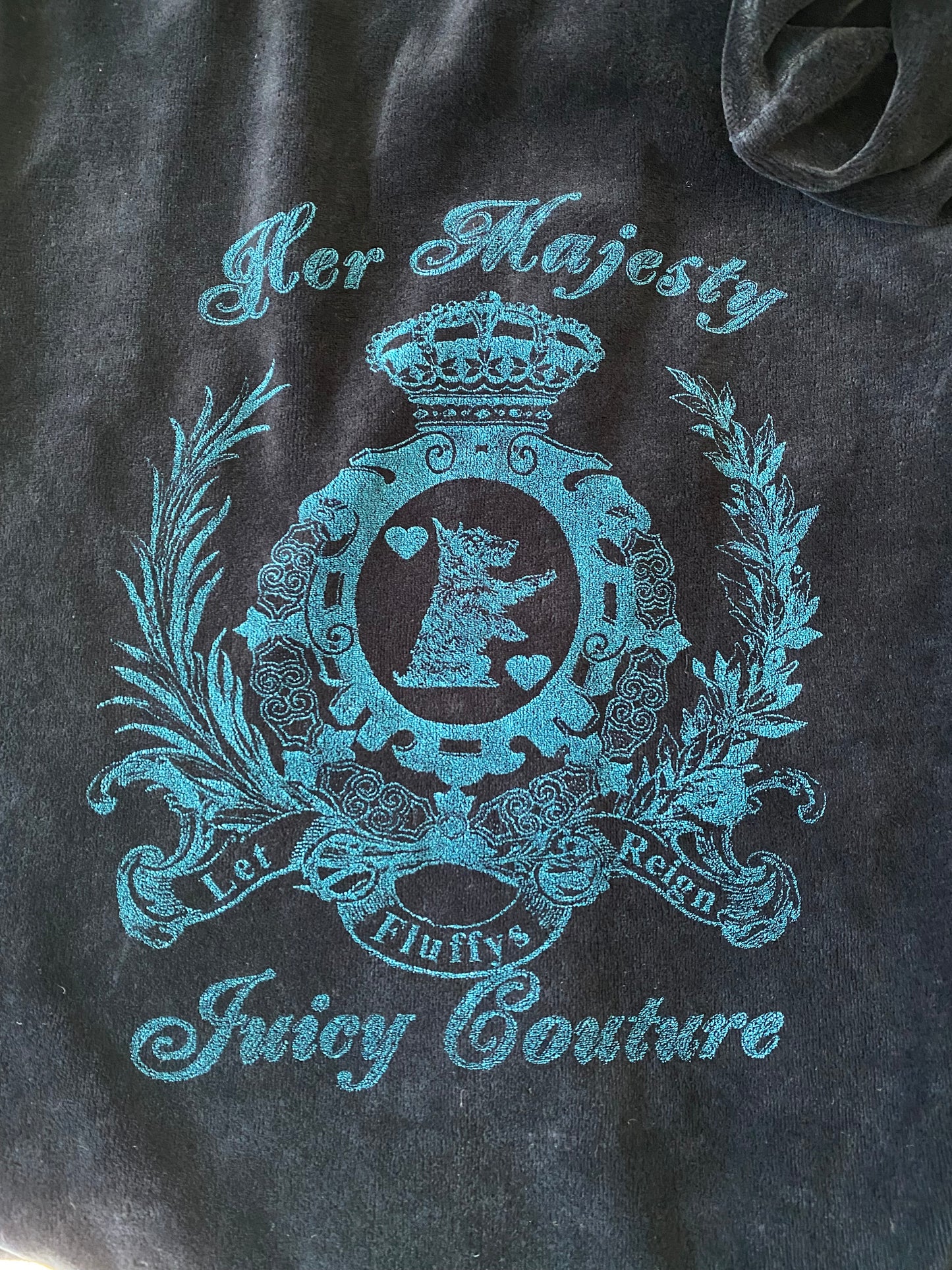 black juicy couture zip up