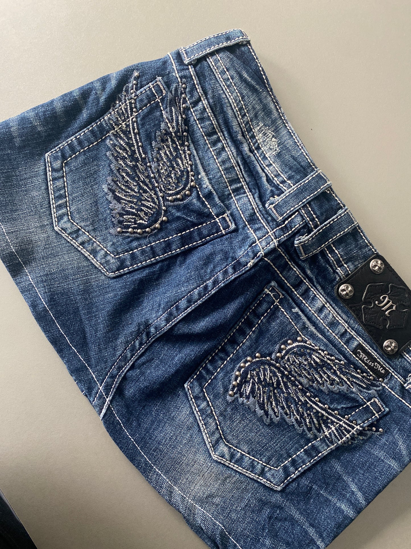 miss me angel wing mini skirt