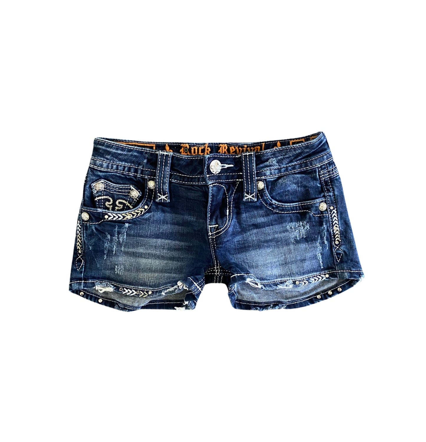 ♡ rock revival denim shorts ♡