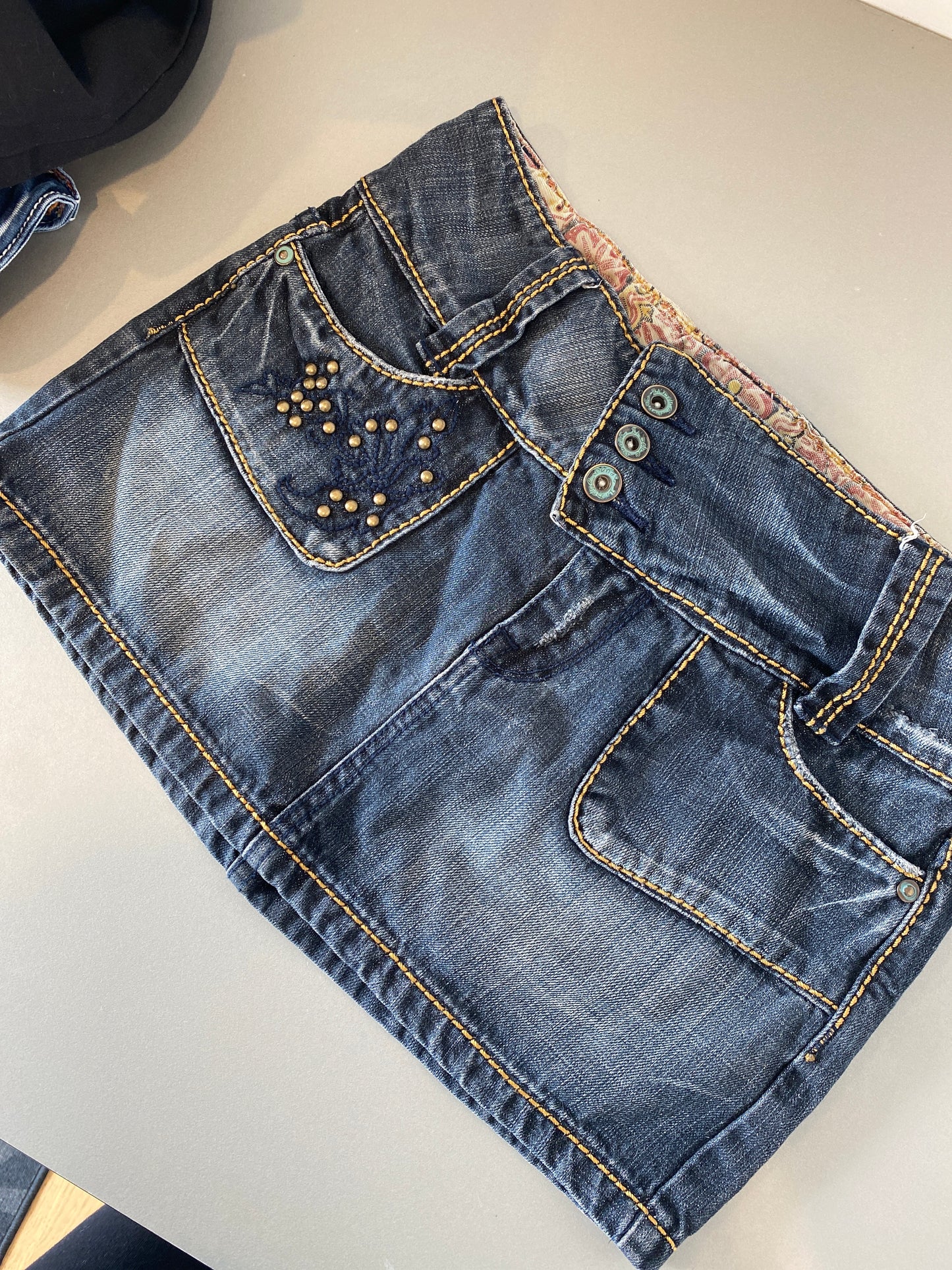 ildolce denim mini skirt