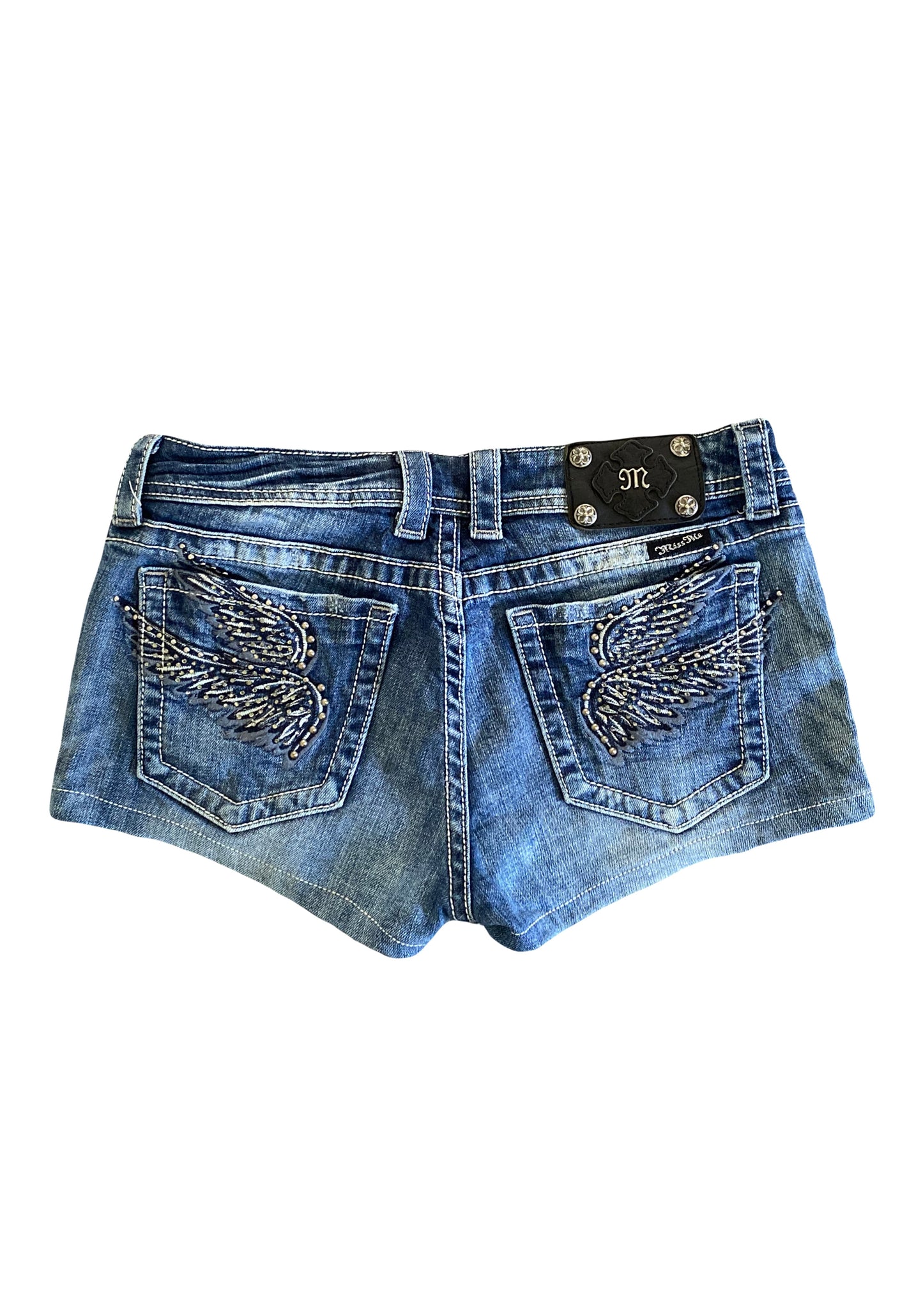 insane miss me angel wing mini shorts