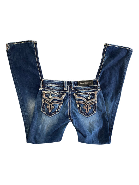 rock revival flare jeans