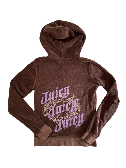 brown juicy couture zip up