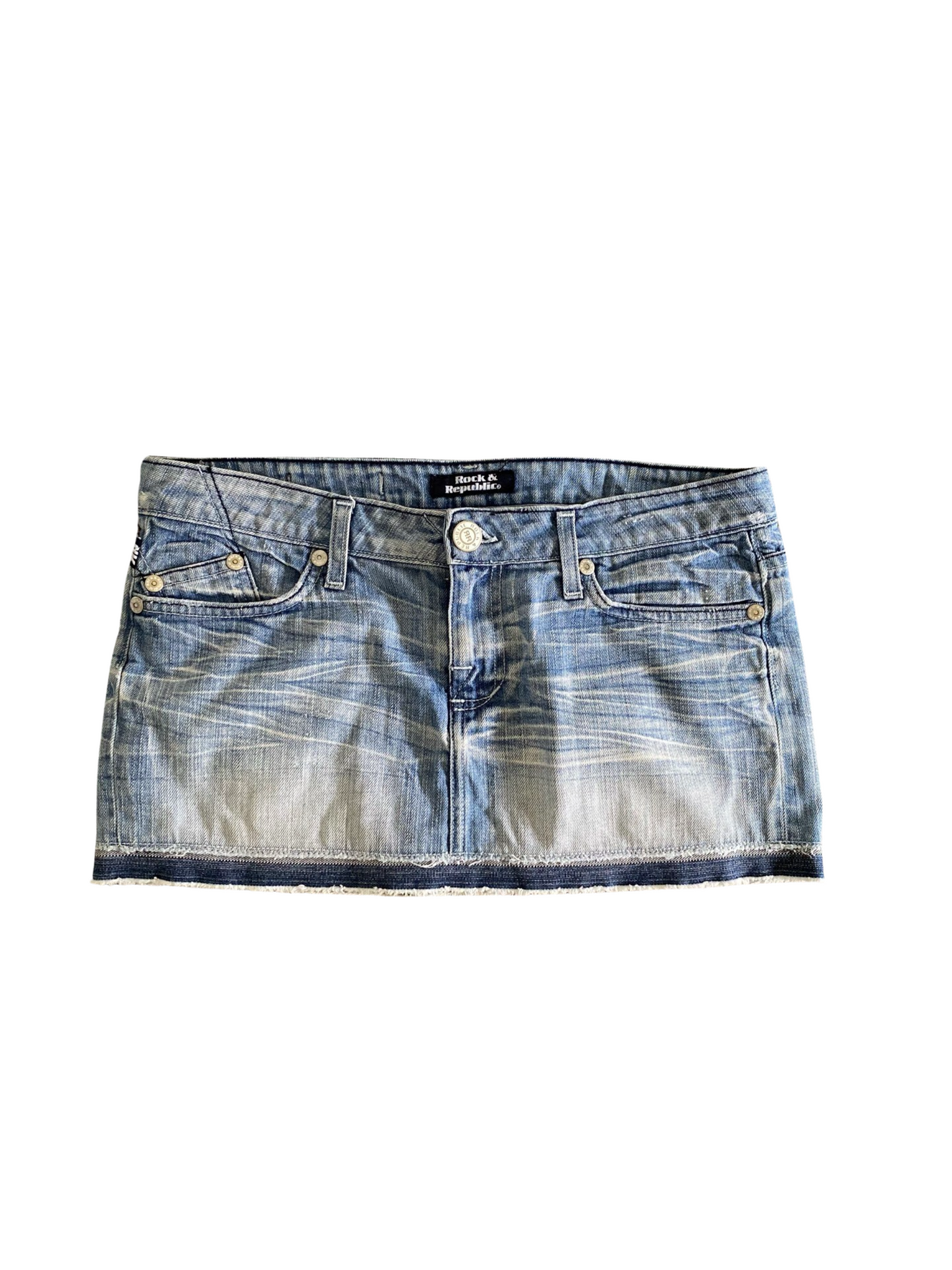 ♡ rock republic denim skirt ♡