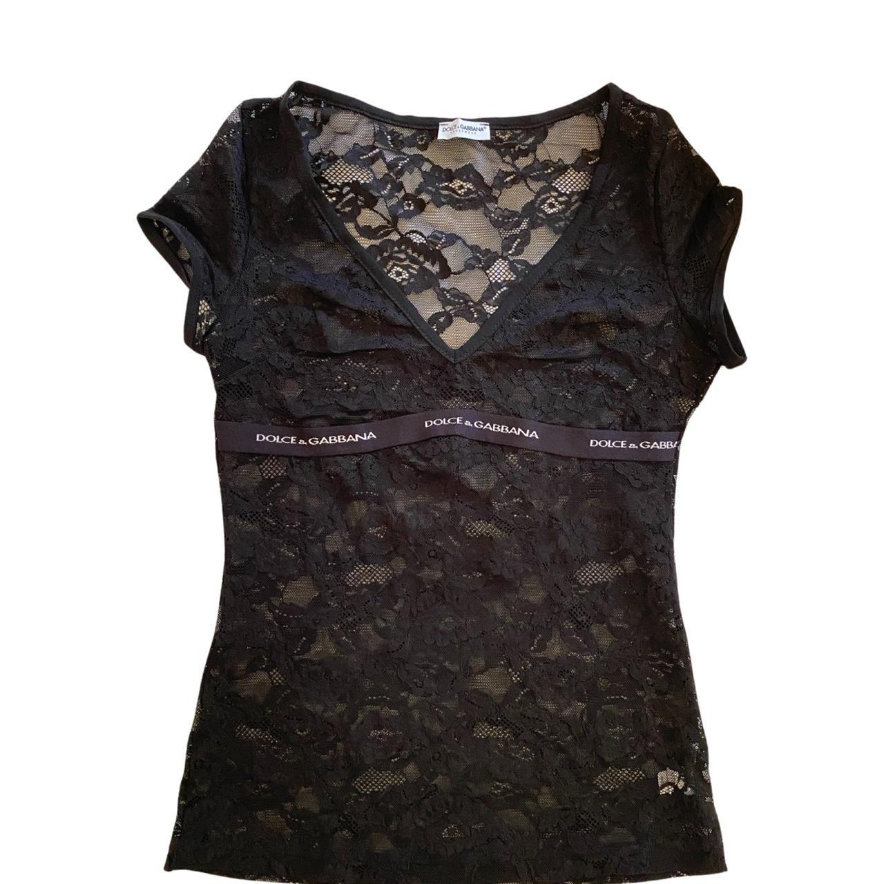 dolce and gabbana vintage lace tee