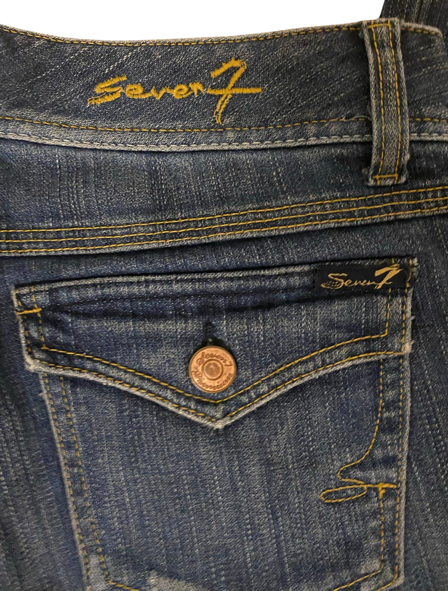 y2k low rise flare seven7 jeans