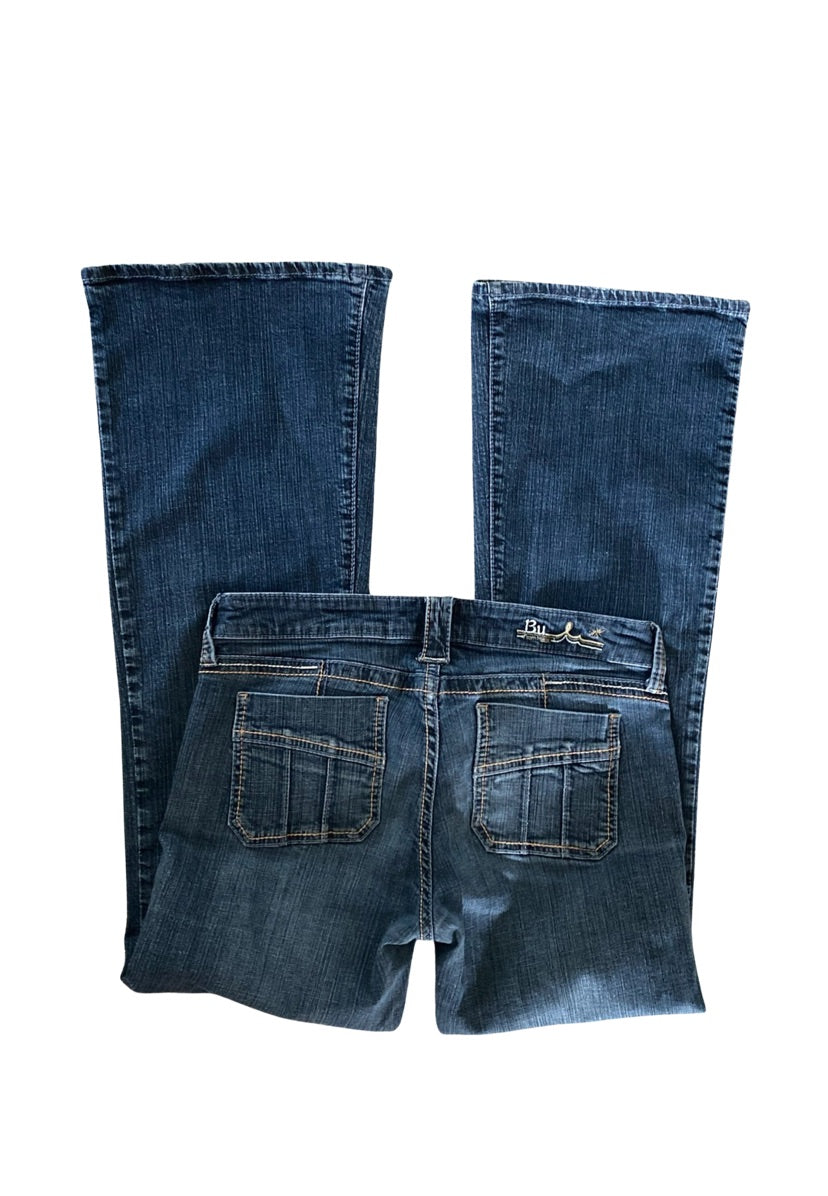 low rise flare jeans