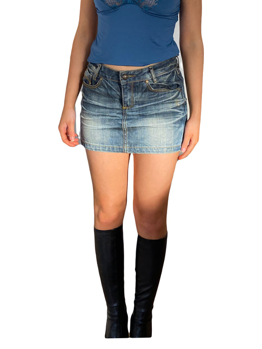 two days later denim skirt