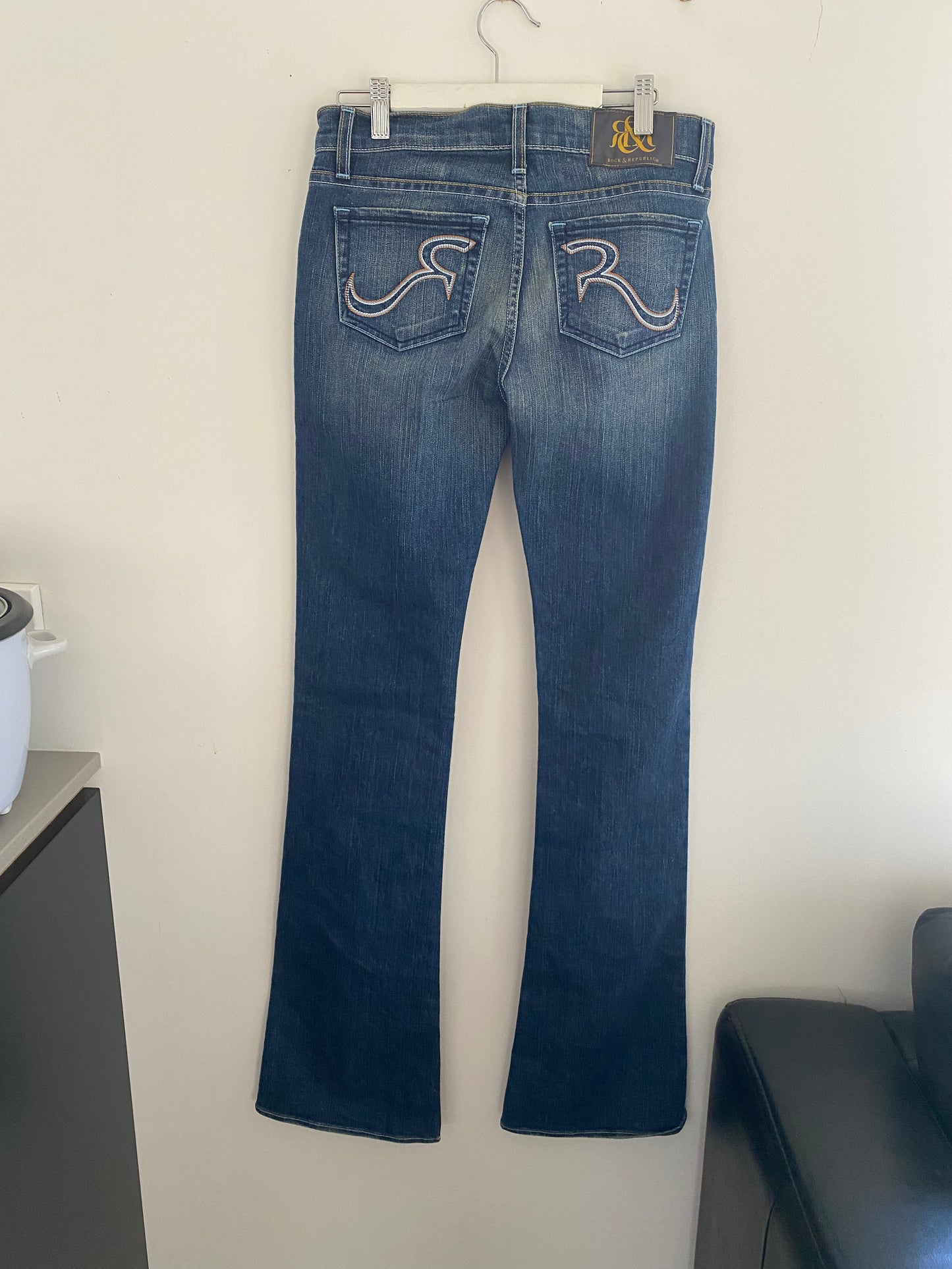 rock and republic low rise flare jeans